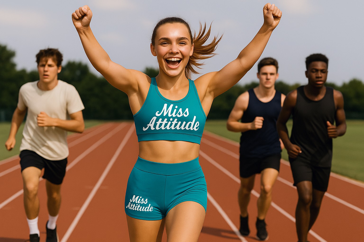 Miss Attitude Winning Race